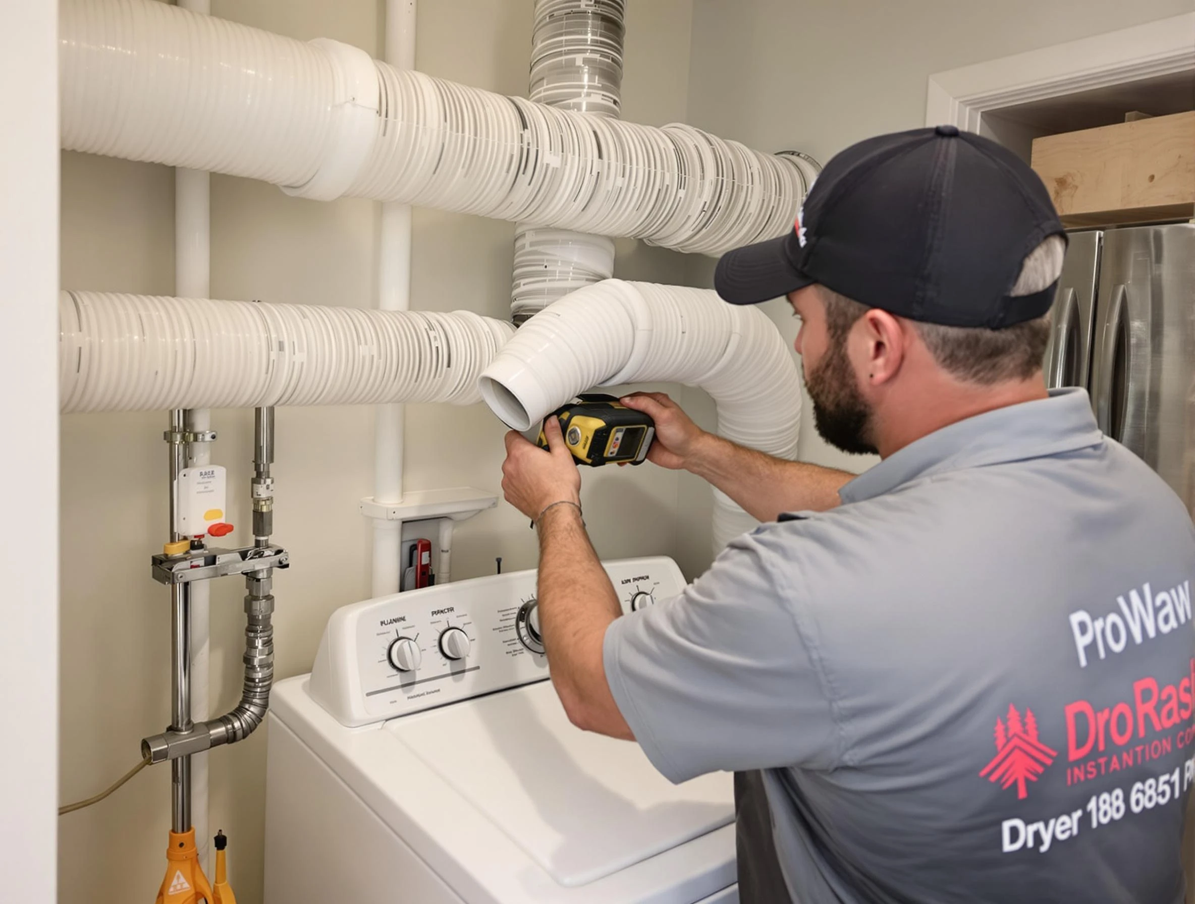 Professional dryer vent hose installation by Acton Dryer Vent Cleaning in Acton